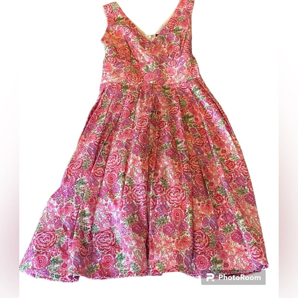 Brooks Brothers Liberty London Floral Print Dress. Size 0. Sash, wrap style